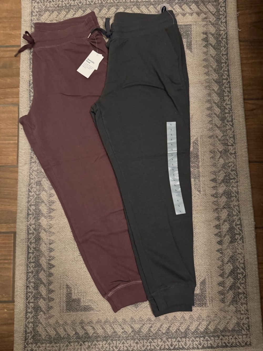 Old Navy Maroon and Charcoal Track Joggers